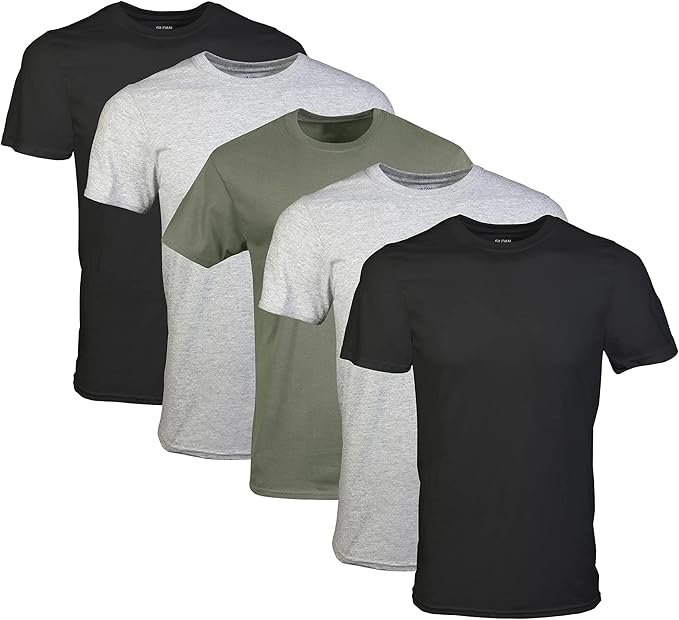 Mens Crew T-Shirts, Multipack, Style G1100
